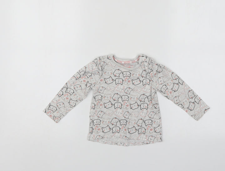 TU Girls Multicoloured Pullover Jumper Size 9-12 Months
