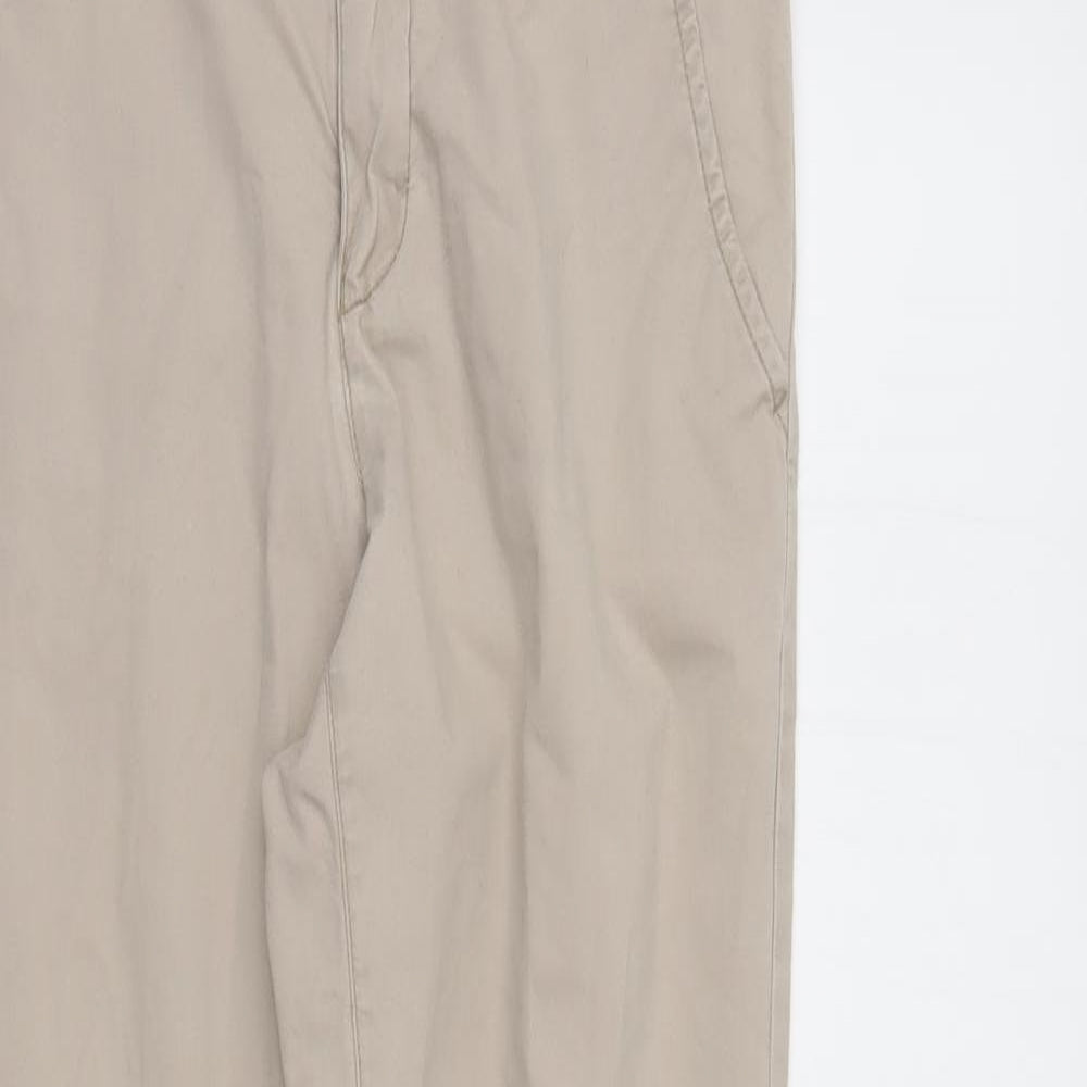 LOGG Womens Ivory   Chino Trousers Size 6 L31 in