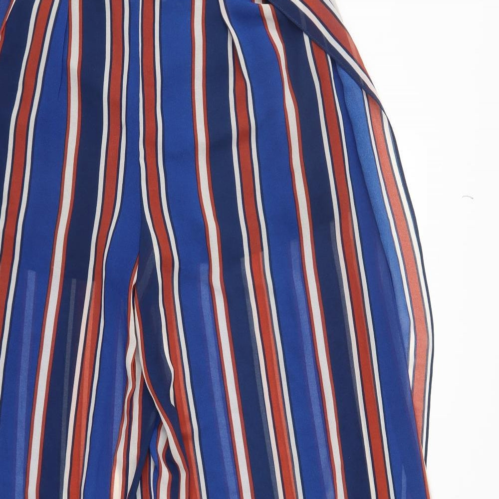JustFab Womens Multicoloured Striped  Trousers  Size L L33 in