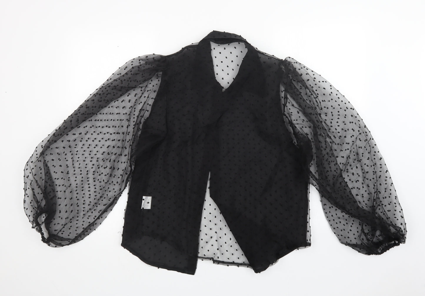 Boohoo Womens Black   Basic Blouse Size L