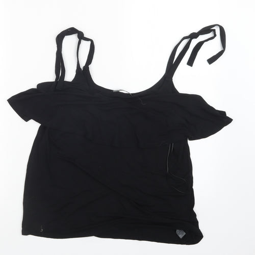 George Womens Black   Basic T-Shirt Size 10