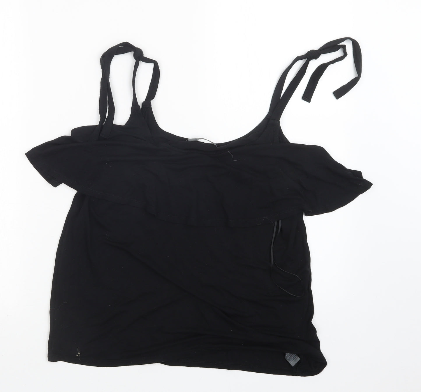 George Womens Black   Basic T-Shirt Size 10
