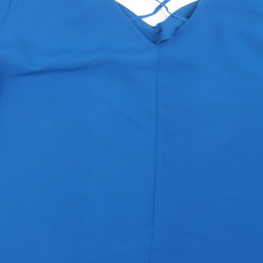 Papaya Womens Blue   Basic Blouse Size 28  - Curve