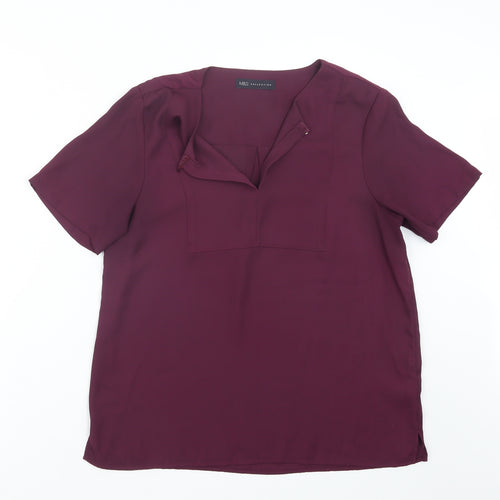 Marks and Spencer Womens Purple   Basic Blouse Size 10