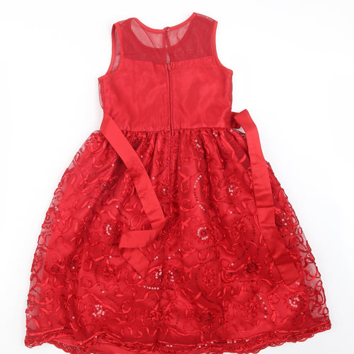 Olivia Rose Girls Red   A-Line  Size 7 Years