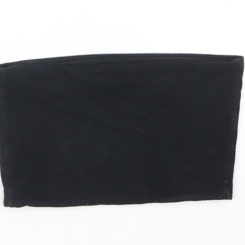 Topshop Womens Black   Cropped T-Shirt Size 4
