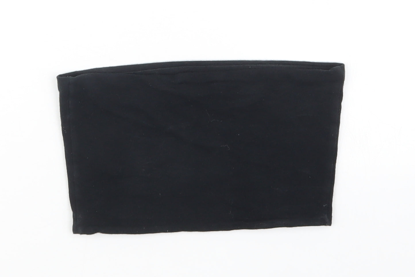 Topshop Womens Black   Cropped T-Shirt Size 4