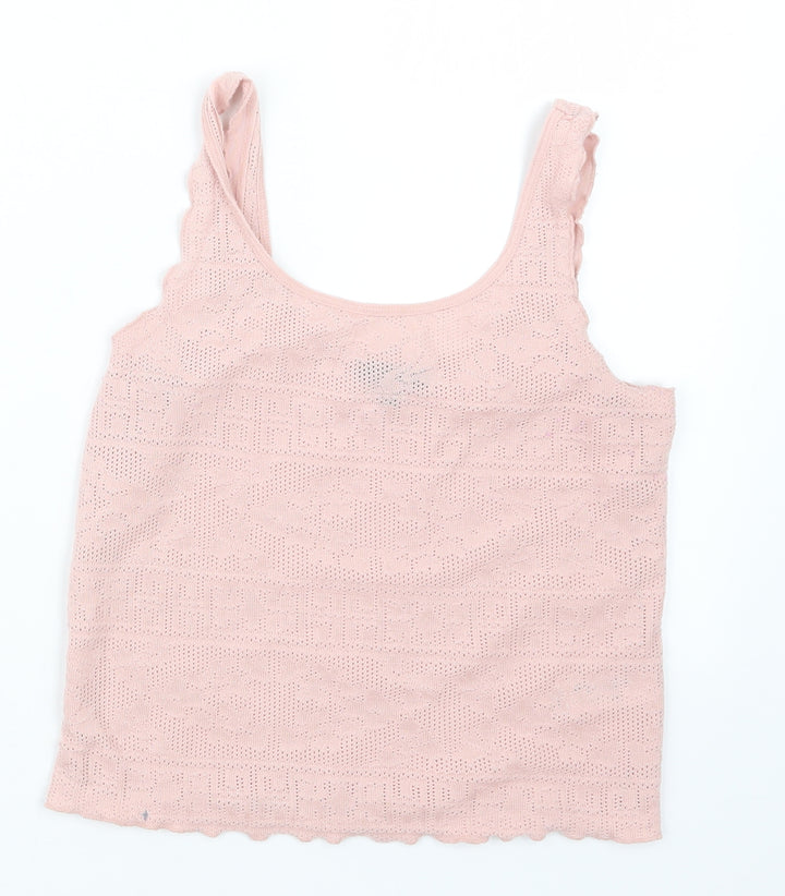 Topshop Womens Pink Camisole T-Shirt Size 8