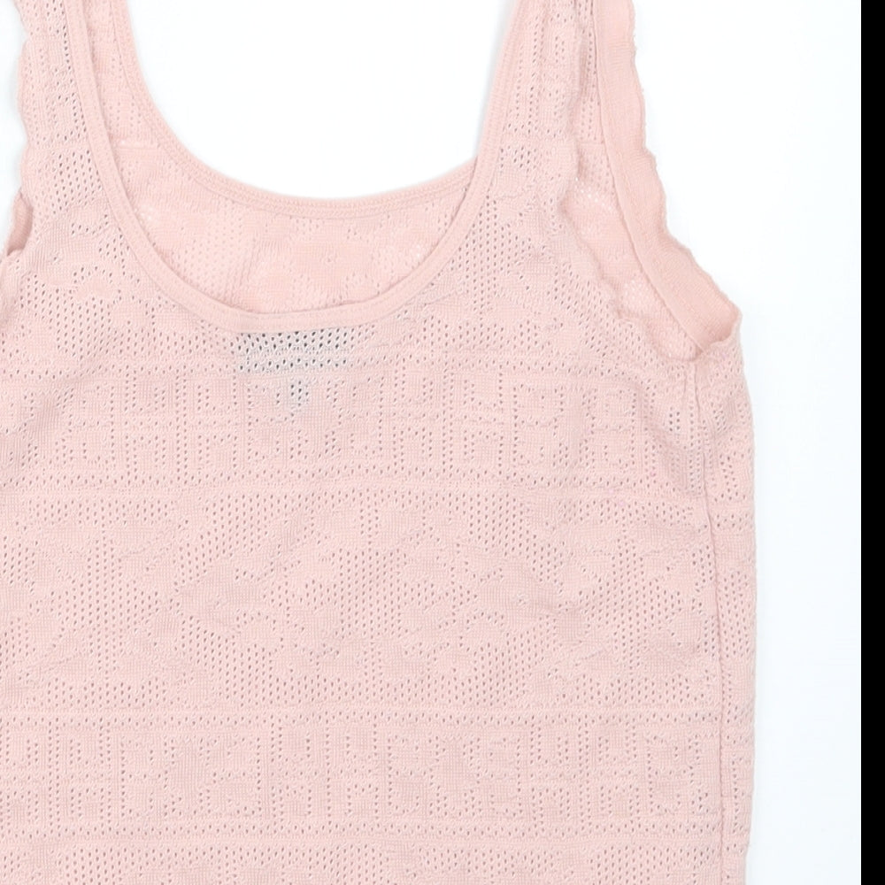 Topshop Womens Pink   Camisole T-Shirt Size 8