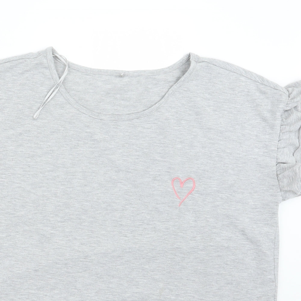 George Womens Grey   Basic T-Shirt Size 16