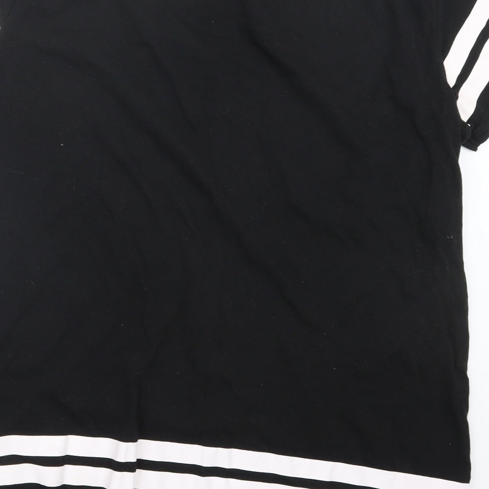 Yours Womens Black   Basic T-Shirt Size 16
