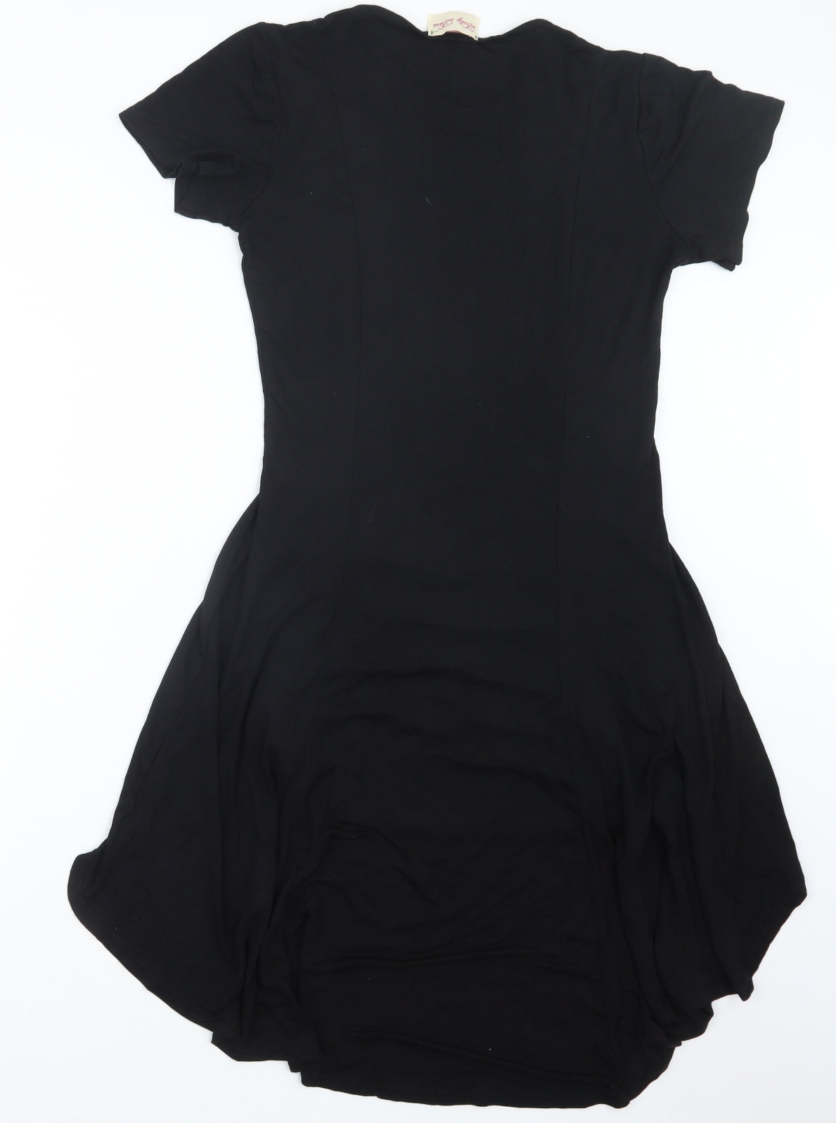Dolly Diva Womens Black   T-Shirt Dress  Size 16