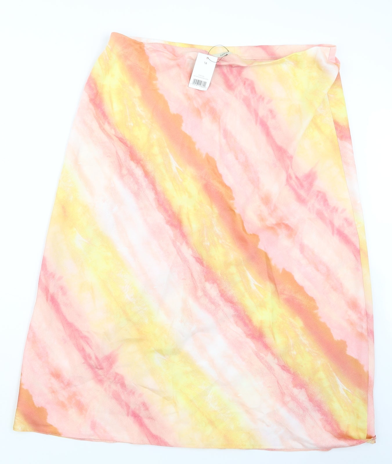 George Womens Pink Geometric  Straight & Pencil Skirt Size 16