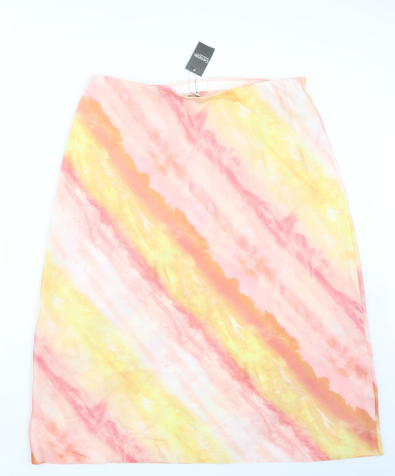 George Womens Pink Geometric  Straight & Pencil Skirt Size 16
