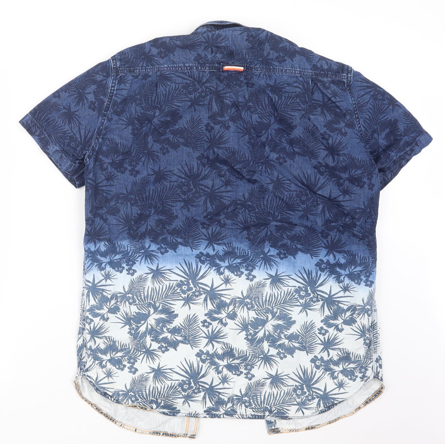 Superdry Mens Blue  Denim  Button-Up Size L