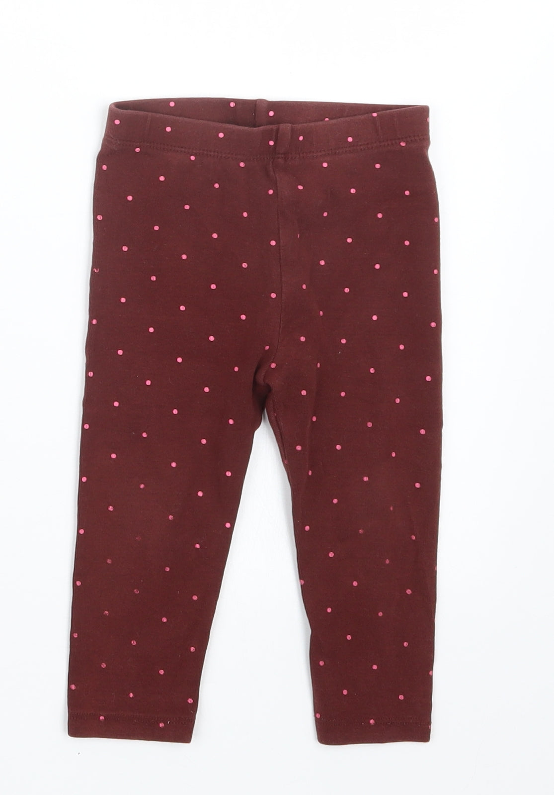 NEXT Girls Red Polka Dot  Capri Trousers Size 12-18 Months
