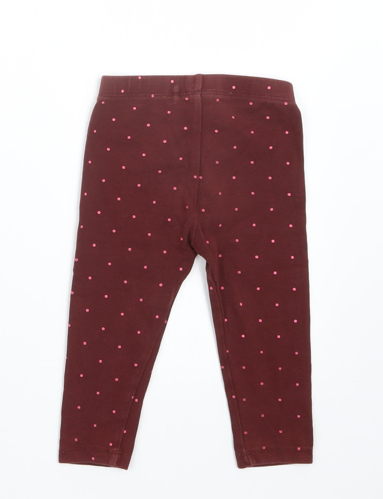 NEXT Girls Red Polka Dot  Capri Trousers Size 12-18 Months