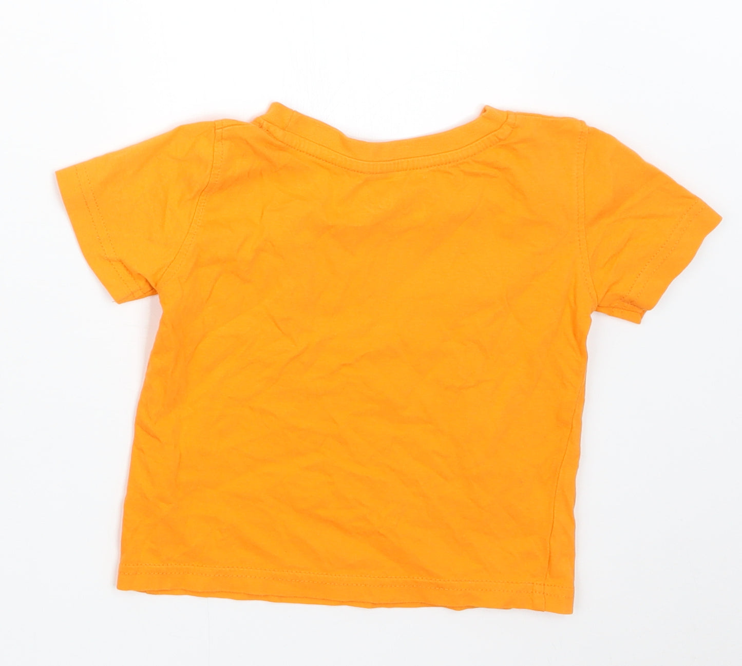 Rebel Boys Orange   Basic T-Shirt Size 2-3 Years