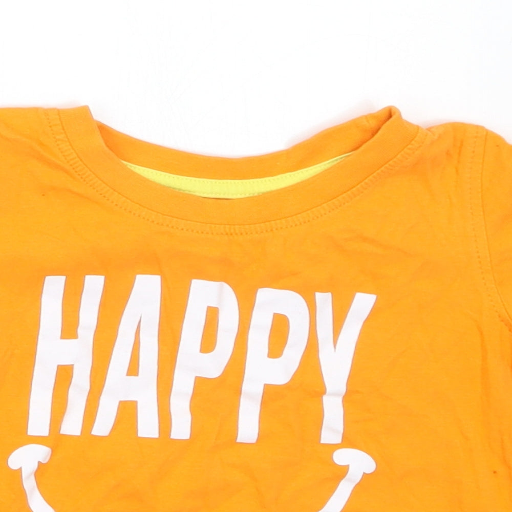 Rebel Boys Orange   Basic T-Shirt Size 2-3 Years