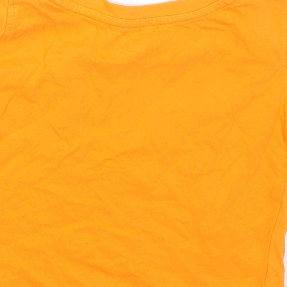 Rebel Boys Orange   Basic T-Shirt Size 2-3 Years