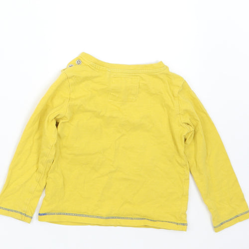 TU Boys Yellow   Basic T-Shirt Size 9-12 Months