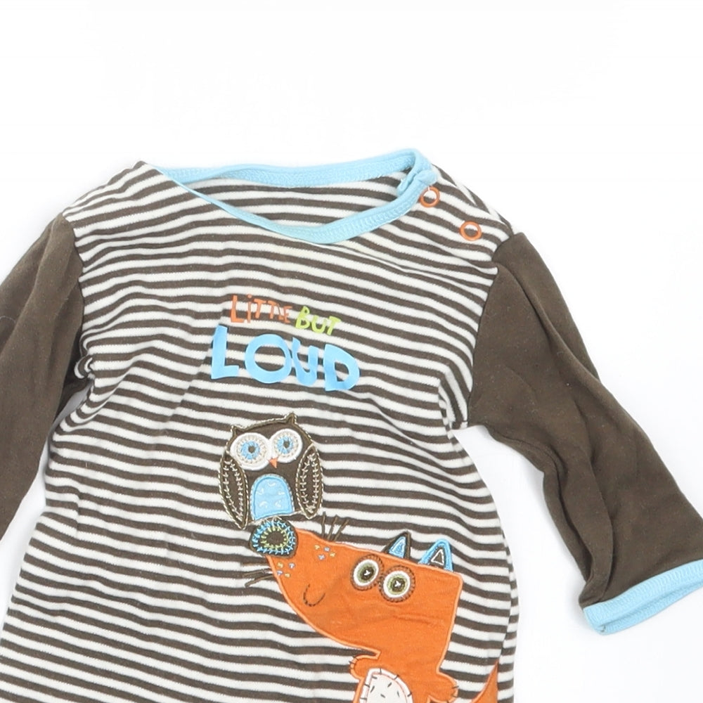 George Boys Brown   Coverall Outfit/Set Size Newborn