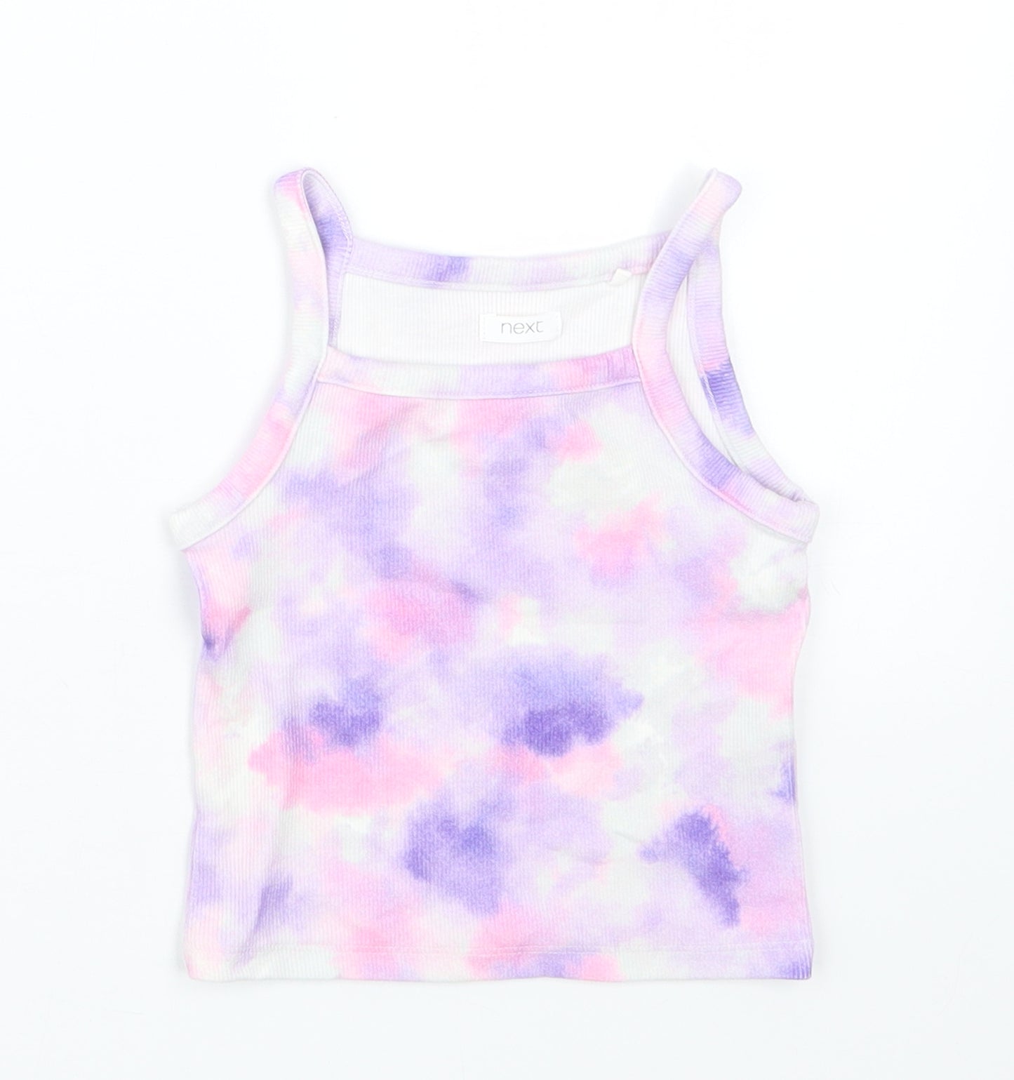 NEXT Girls Purple Geometric  Basic T-Shirt Size 3 Years