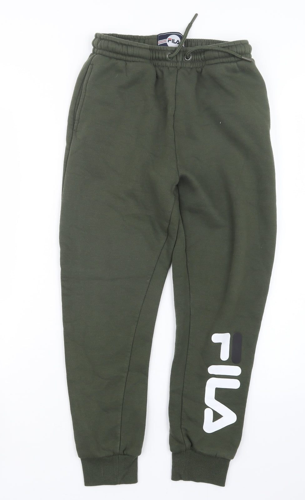 FILA Boys Green   Jogger Trousers Size 12-13 Years