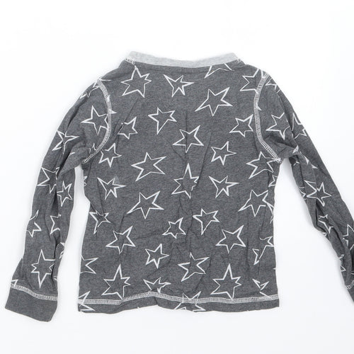 TU Girls Grey Geometric  Top Pyjama Top Size 3-4 Years