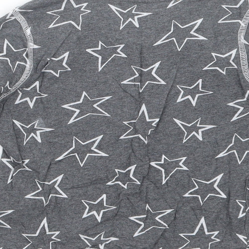 TU Girls Grey Geometric  Top Pyjama Top Size 3-4 Years