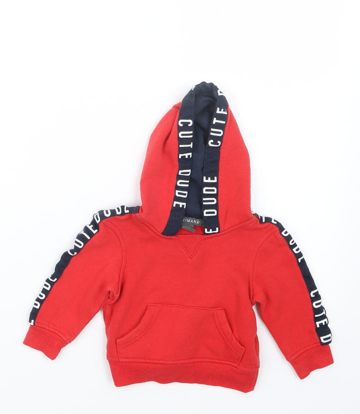Primark Boys Red Jacket Size 6-9 Months - Hoodie