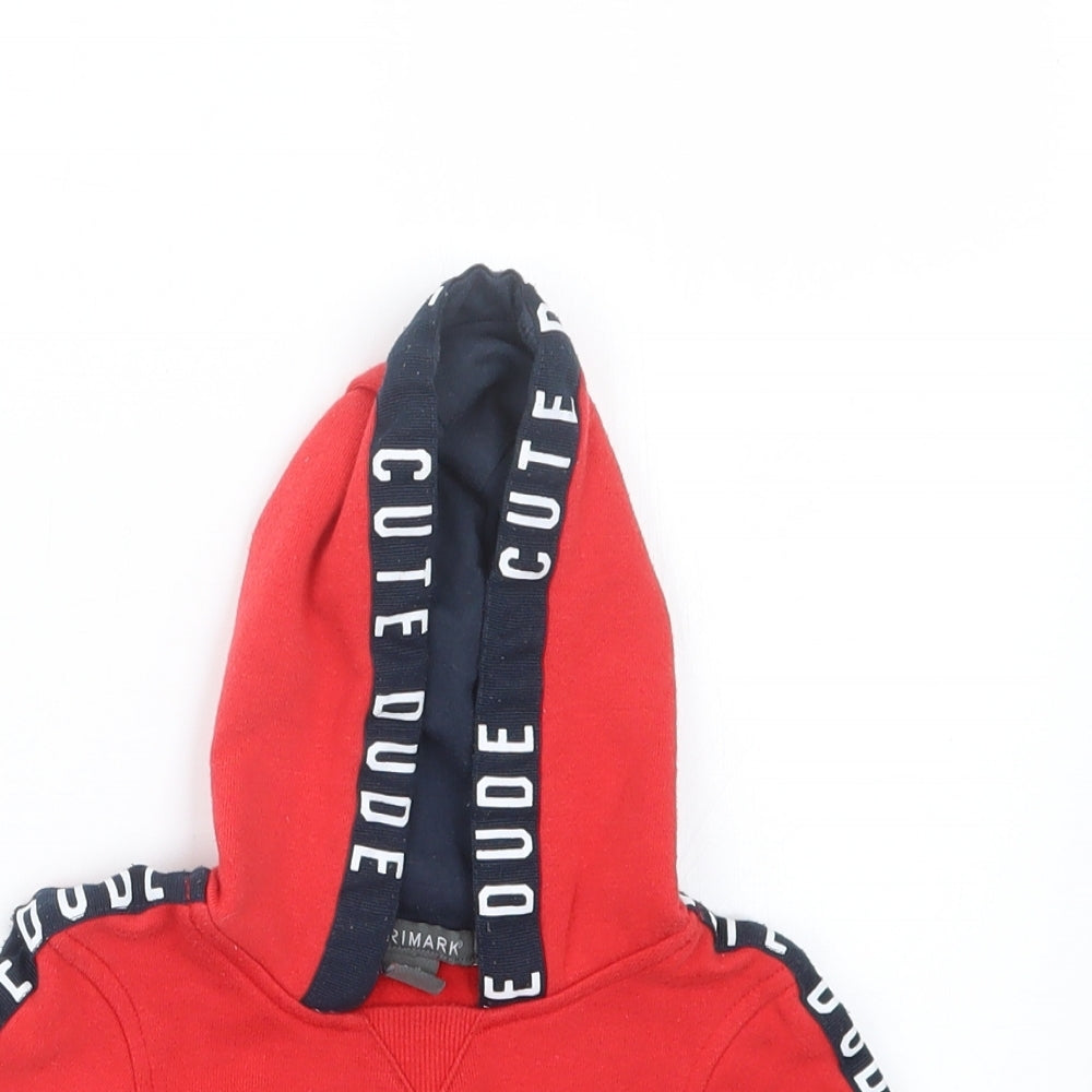 Primark Boys Red   Jacket  Size 6-9 Months  - Hoodie