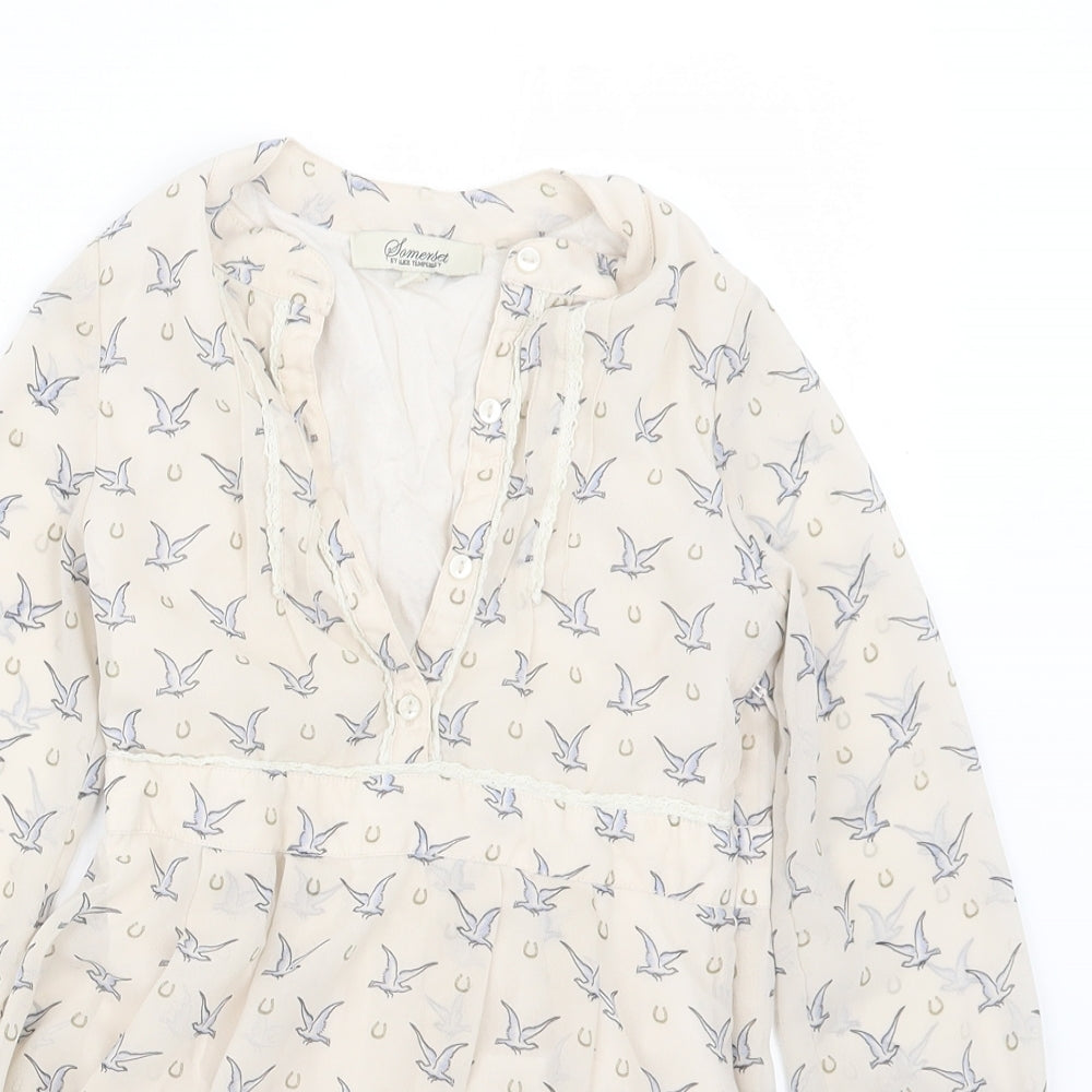Somerset Girls Beige Geometric  A-Line  Size 5 Years