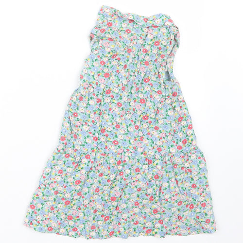 Cath Kidston Girls Blue Floral  Basic Button-Up Size 4-5 Years