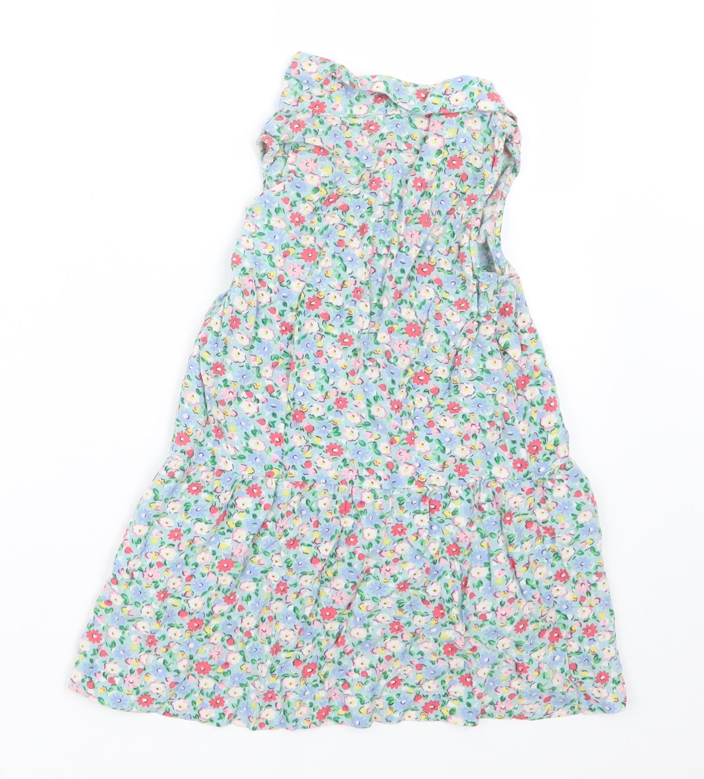 Cath Kidston Girls Blue Floral  Basic Button-Up Size 4-5 Years