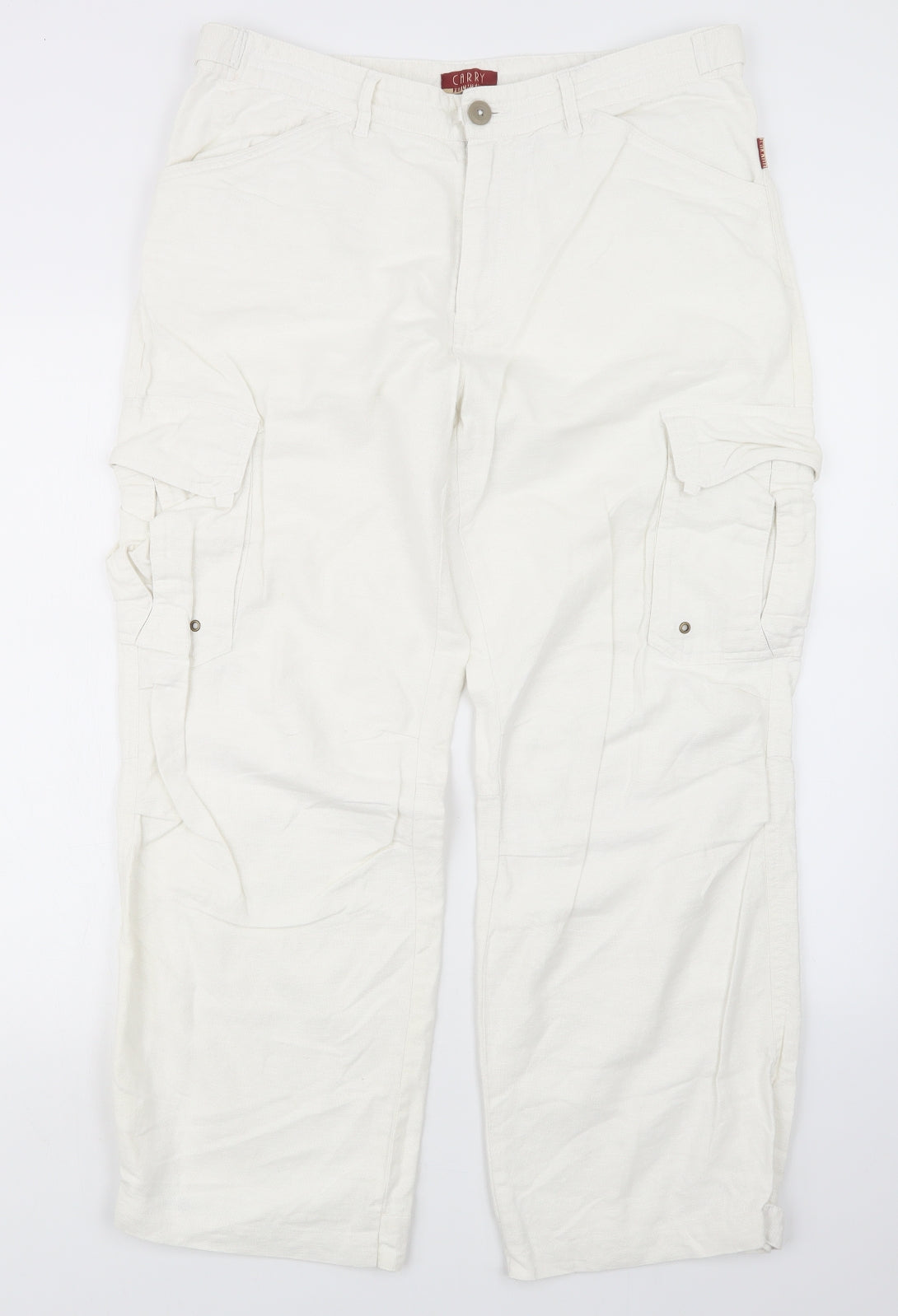 Carry Mens White   Trousers  Size 34 in L26 in