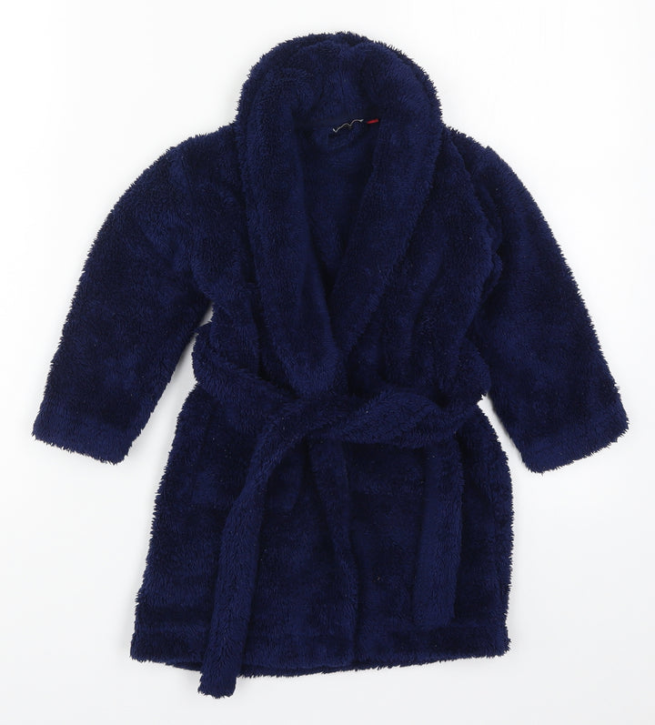 John Lewis Boys Blue Solid Robe Size 3 Years