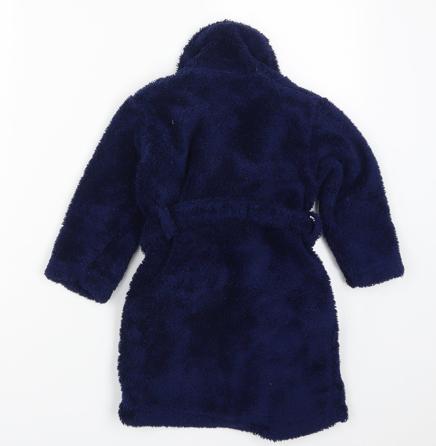 John Lewis Boys Blue Solid   Robe Size 3 Years