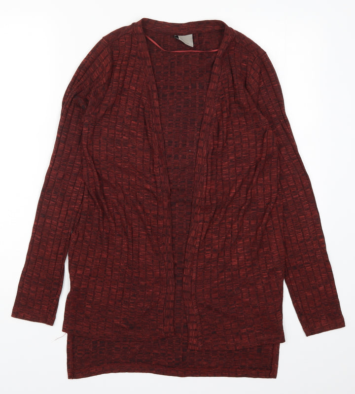 VERO MODA Womens Red Knit Cardigan Jumper Size M