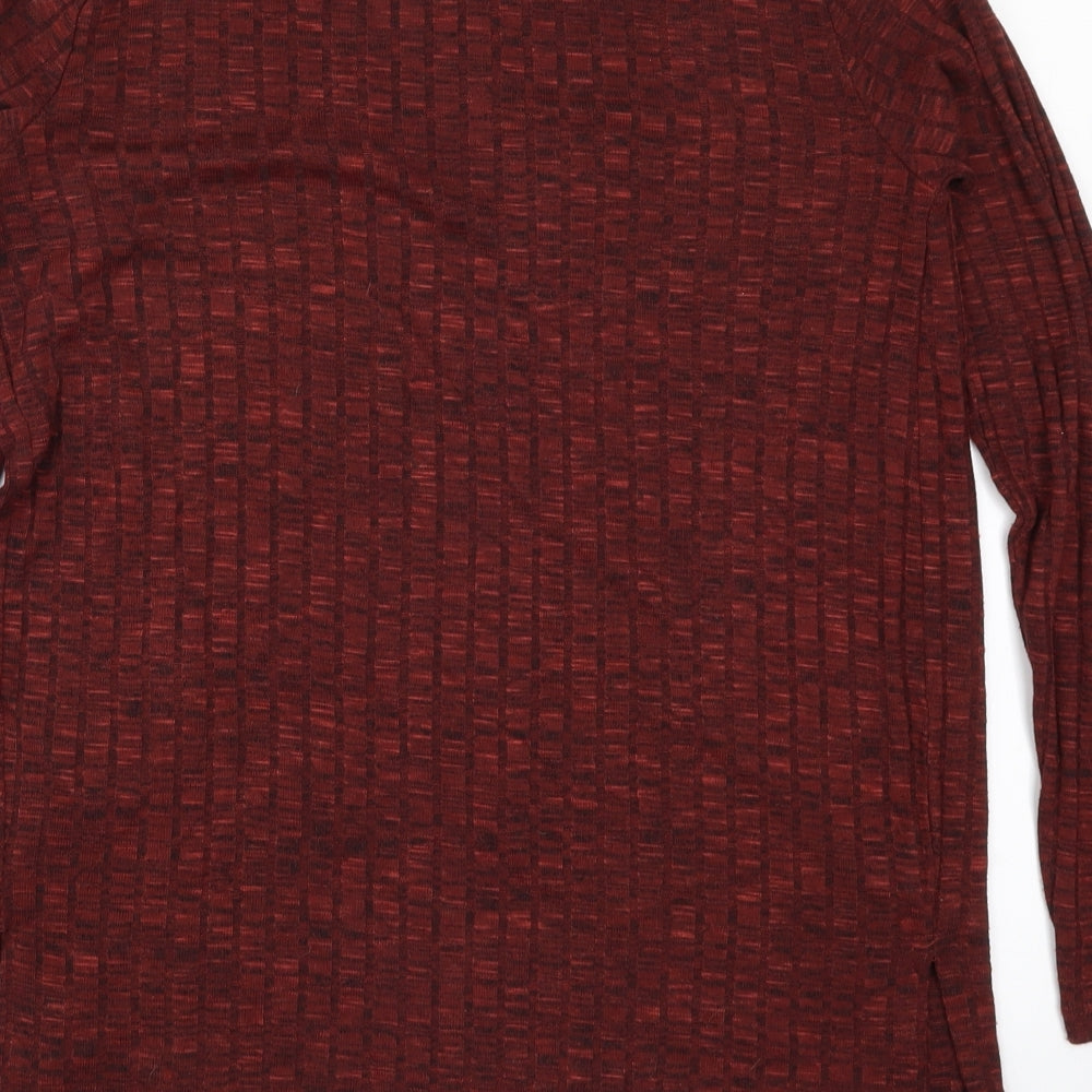 VERO MODA Womens Red  Knit Cardigan Jumper Size M