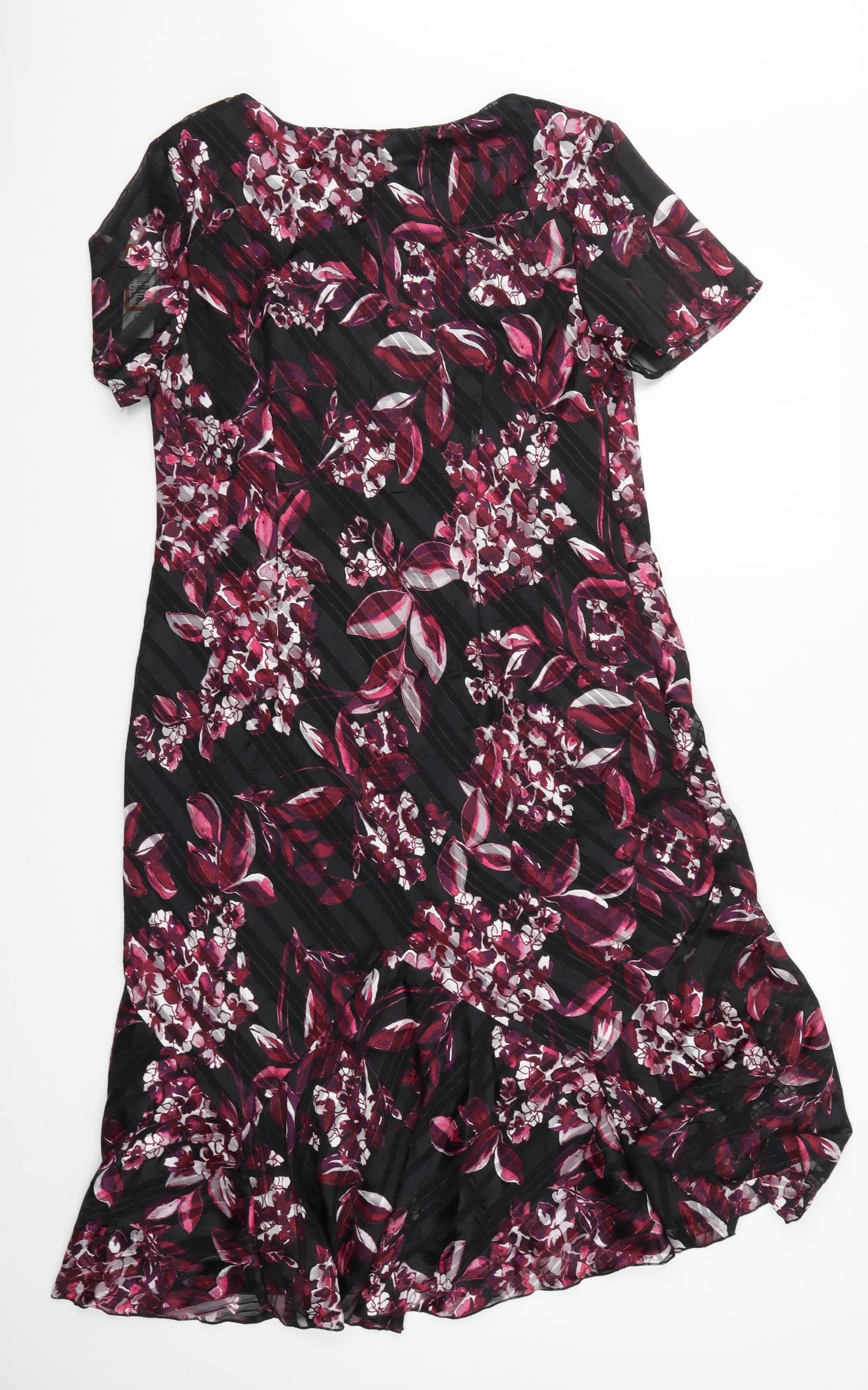 Roman Womens Pink Floral  A-Line  Size 16