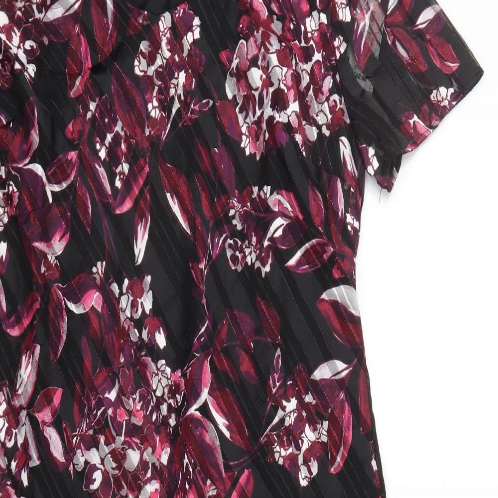 Roman Womens Pink Floral  A-Line  Size 16