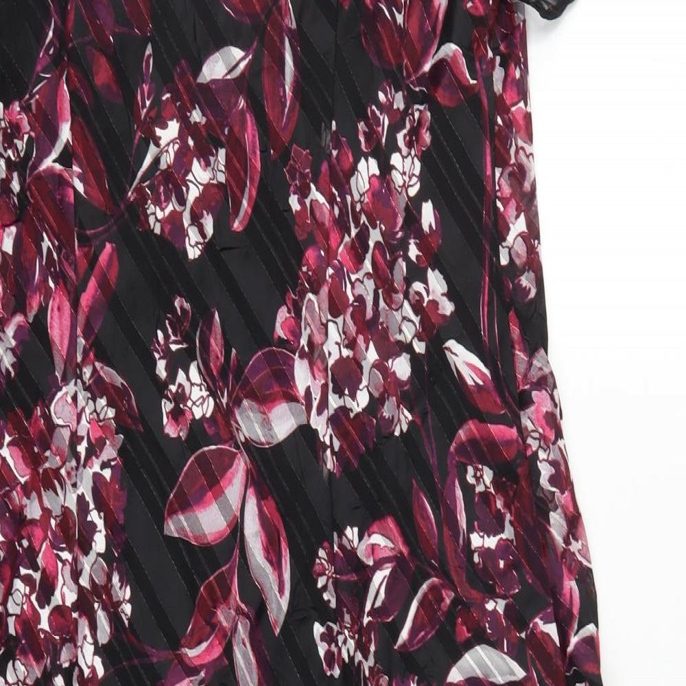 Roman Womens Pink Floral  A-Line  Size 16