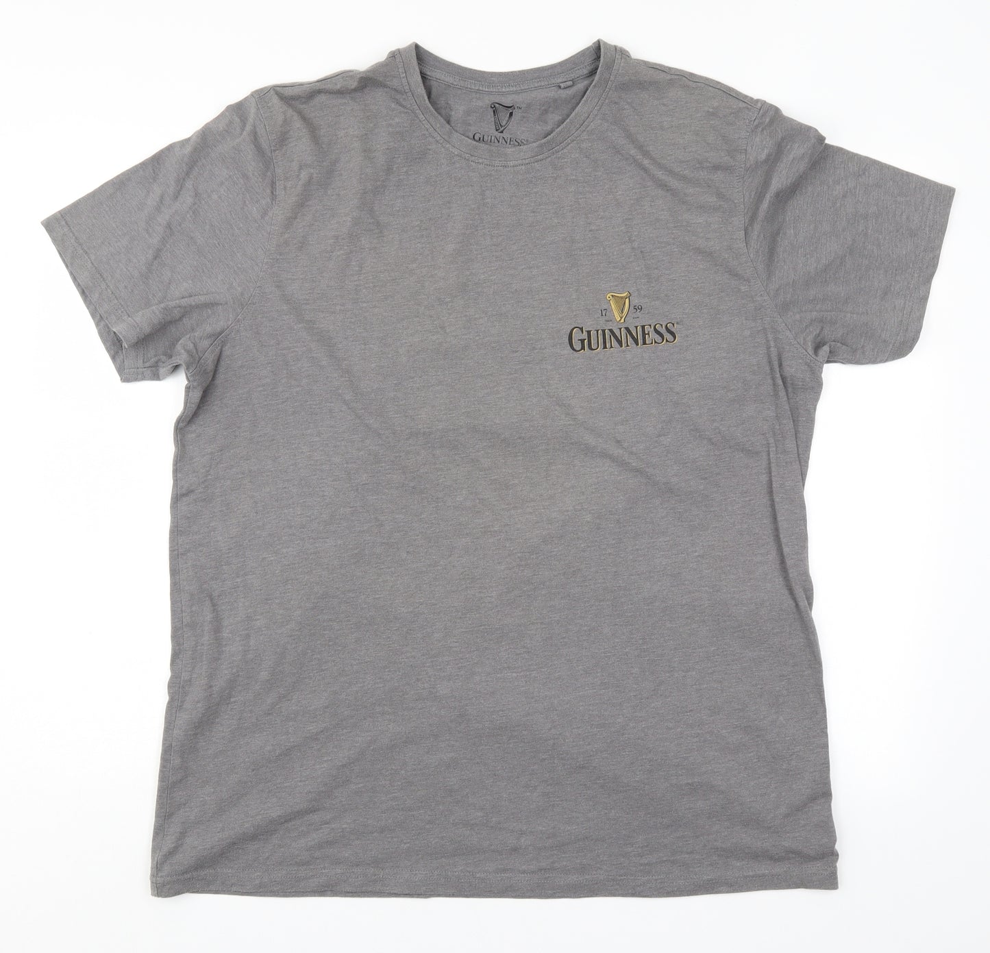 George Mens Grey    T-Shirt Size XL  - Guiness