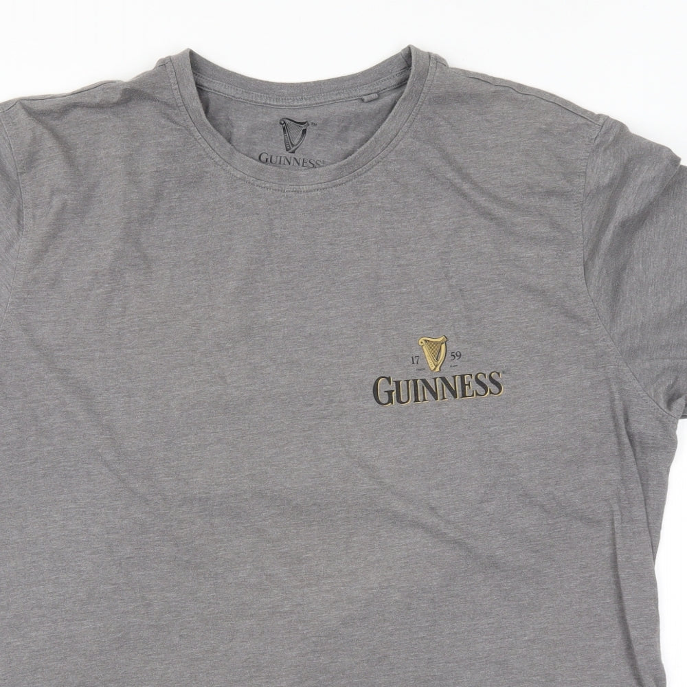 George Mens Grey    T-Shirt Size XL  - Guiness
