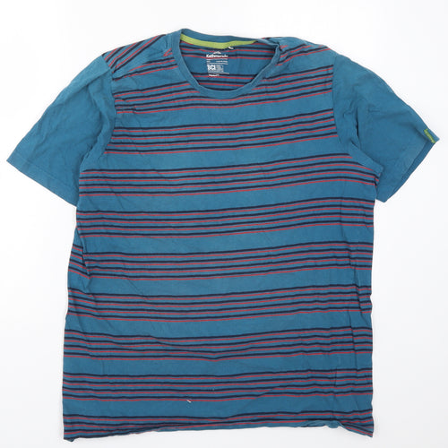 Kathmandu Mens Blue Striped   T-Shirt Size XL