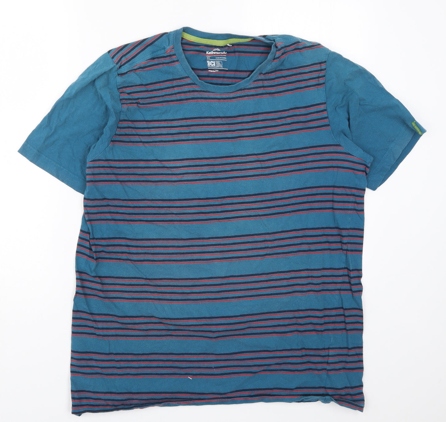 Kathmandu Mens Blue Striped   T-Shirt Size XL