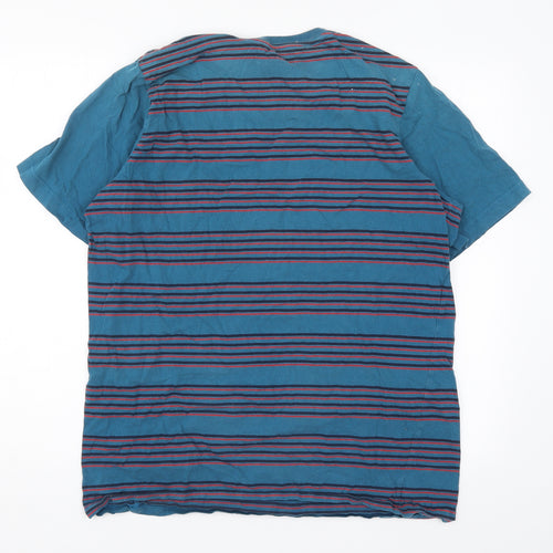 Kathmandu Mens Blue Striped   T-Shirt Size XL