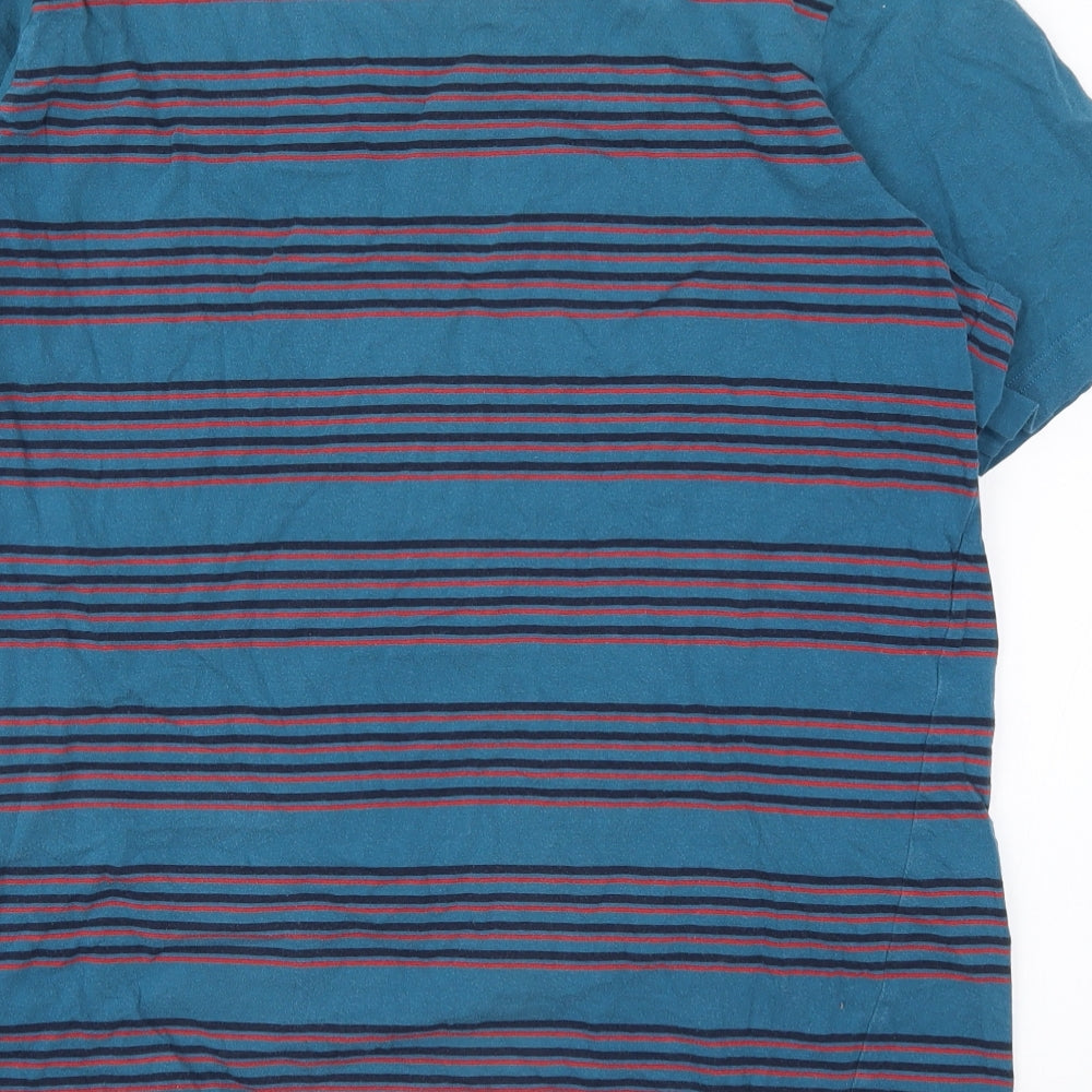 Kathmandu Mens Blue Striped   T-Shirt Size XL
