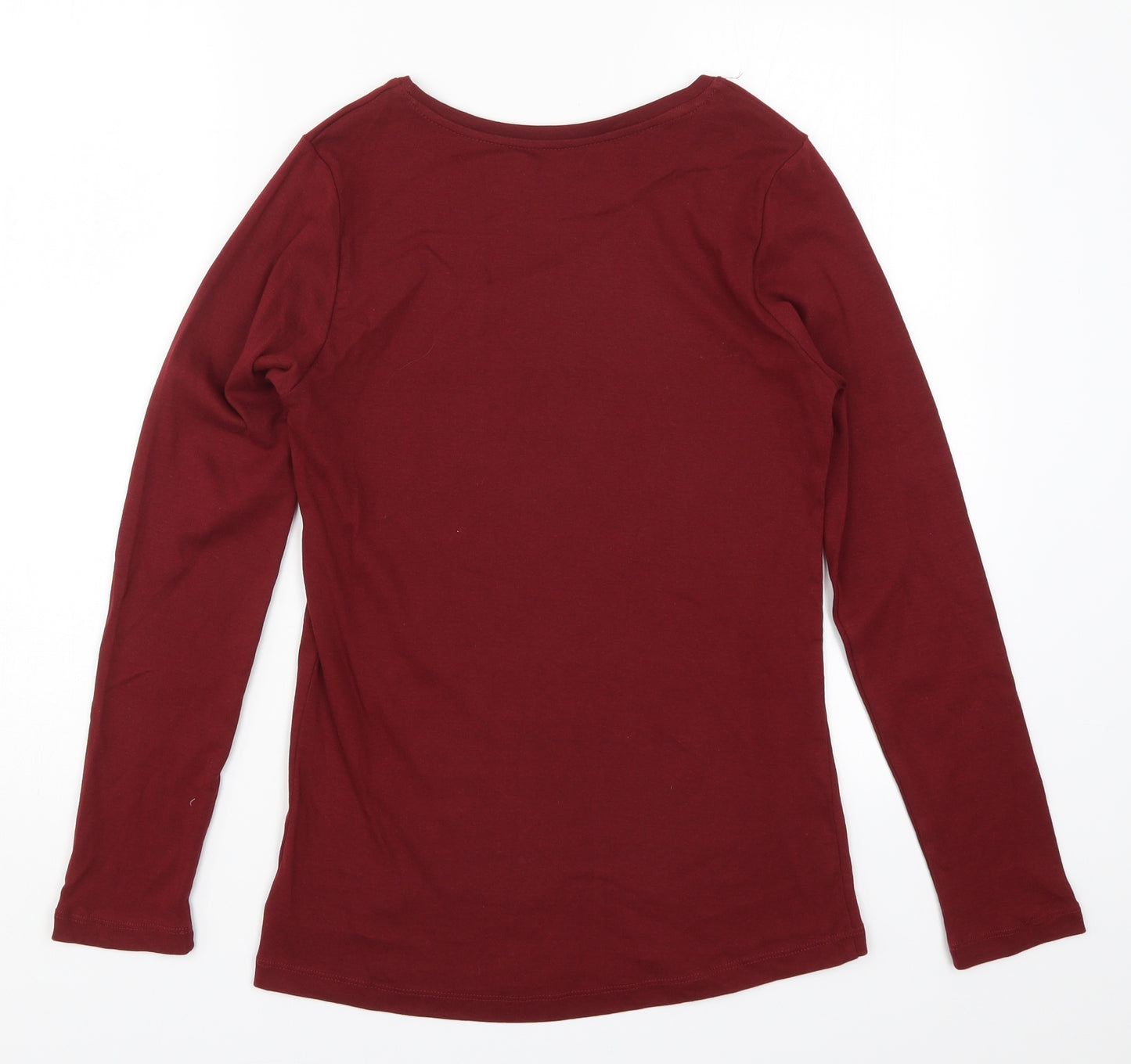 Peacocks Womens Red   Basic T-Shirt Size 14